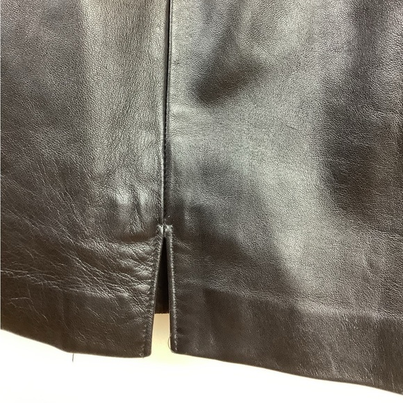 VINTAGE PENCIL LEATHER DANIER SKIRT - Picture 4 of 7